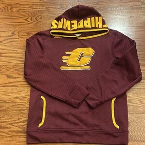 CENTRAL MICHIGAN UNIVERSITY Chippewas CMU men’s hoodie sweatshirt pullover Small